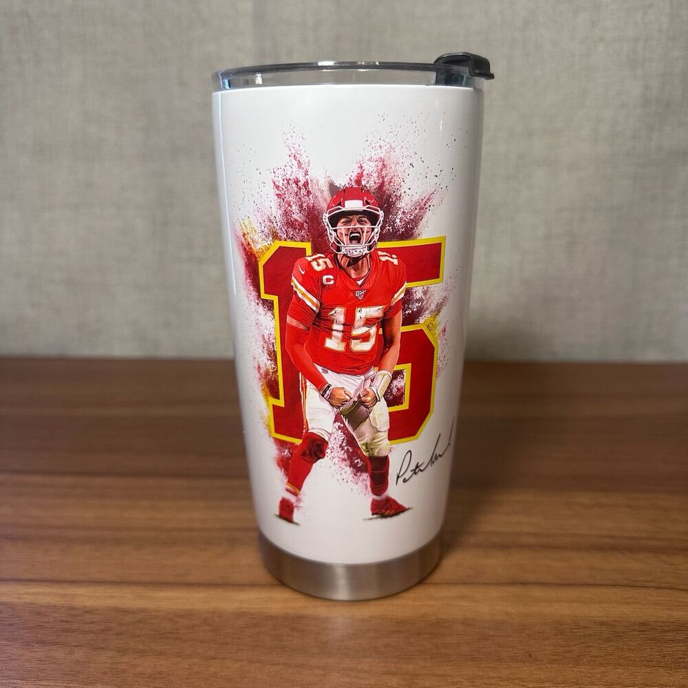 NFL Kansas City Chiefs Patrick Mahomes Stainless Steel Tumbler